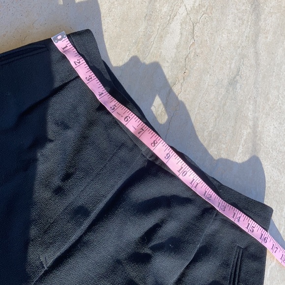 Liz Claiborne Collection Fully Lined Black Wool Dress Slacks with Cuff - Picture 6 of 10